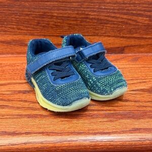 Kids Blue and Green Sneakers